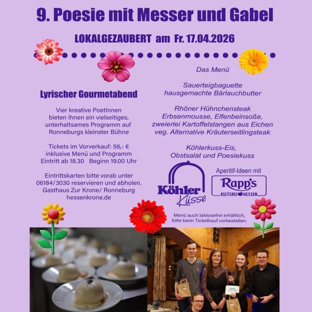Poesie mit Messer und Gabel